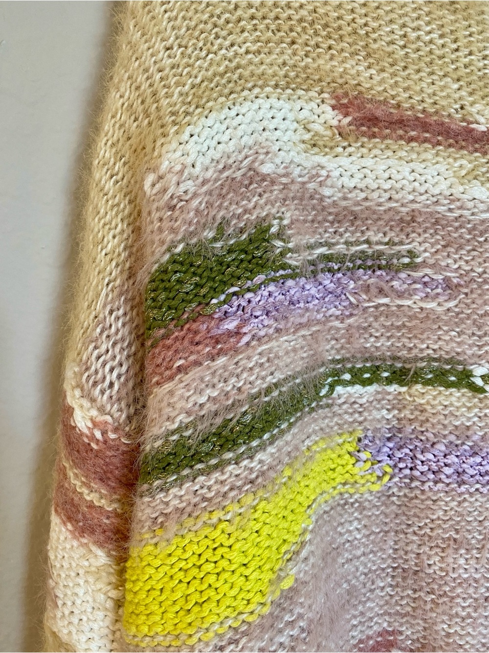 Pilcro by Anthropologie | Abstract Stripe Eyelash Sweater | Size: XL - Picture 4 of 4